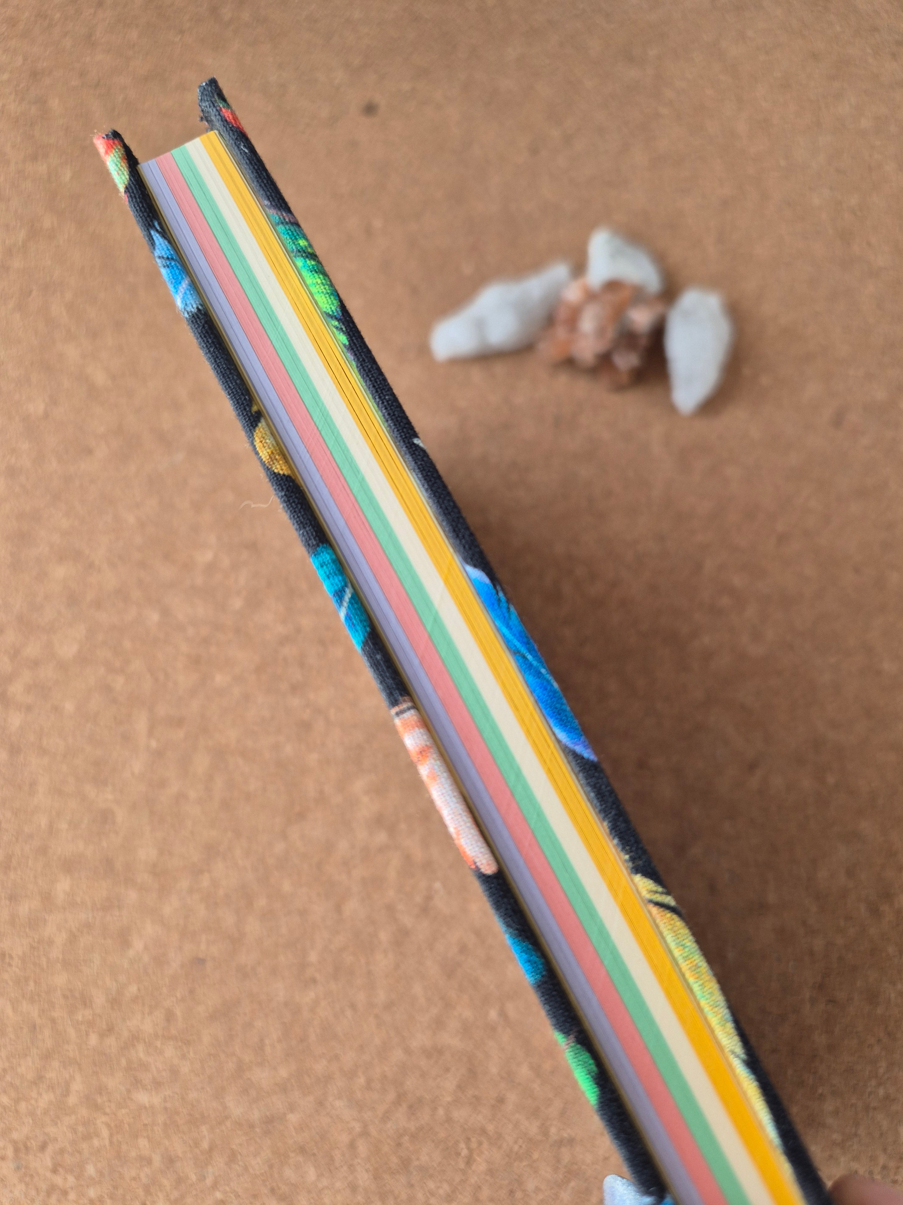 Libretas clásicas mediana hojas de colores
