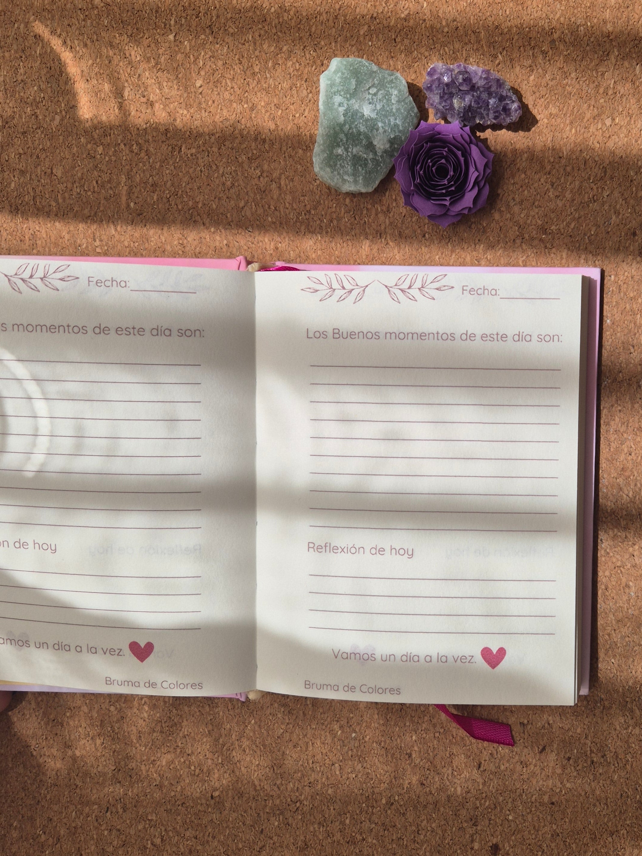 Buscar lo bueno del día / Encuadernación costura francesa