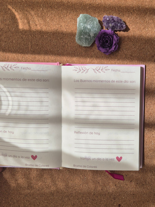 Buscar lo bueno del día / Encuadernación costura francesa