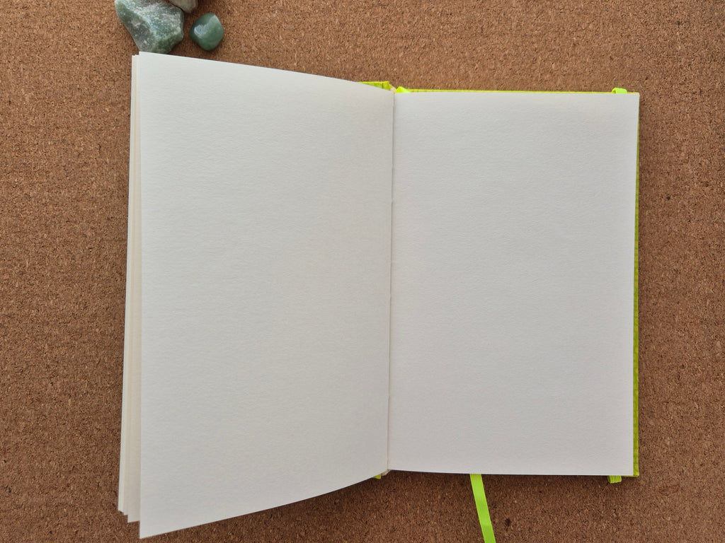 Libreta clásica Mediana /AmarilloVerde amarelo