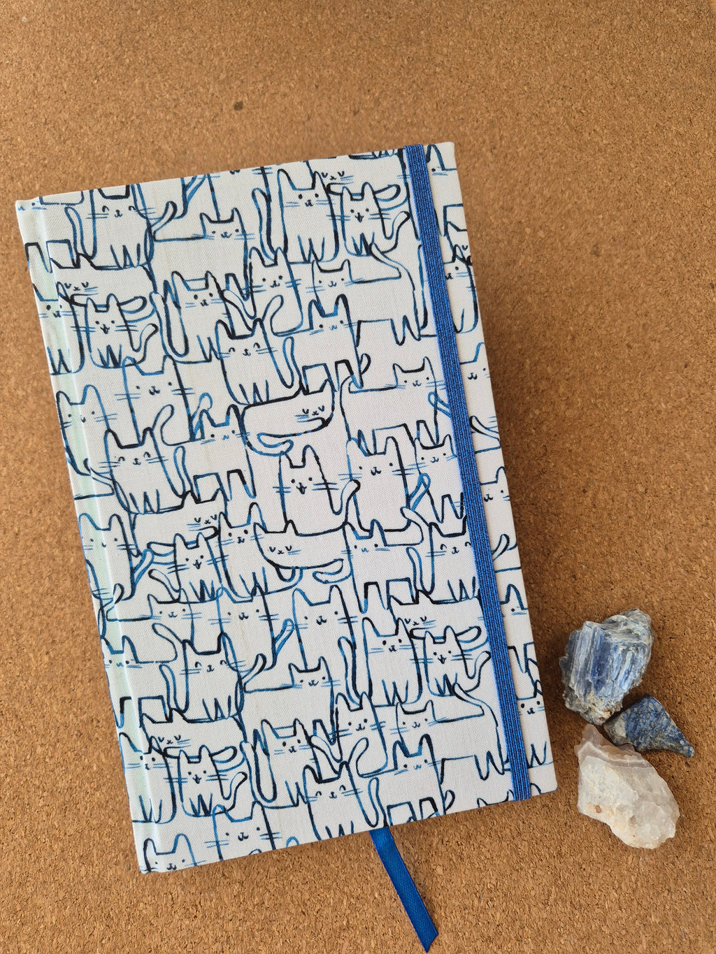Libreta clásica Mediana / Gatitos azules