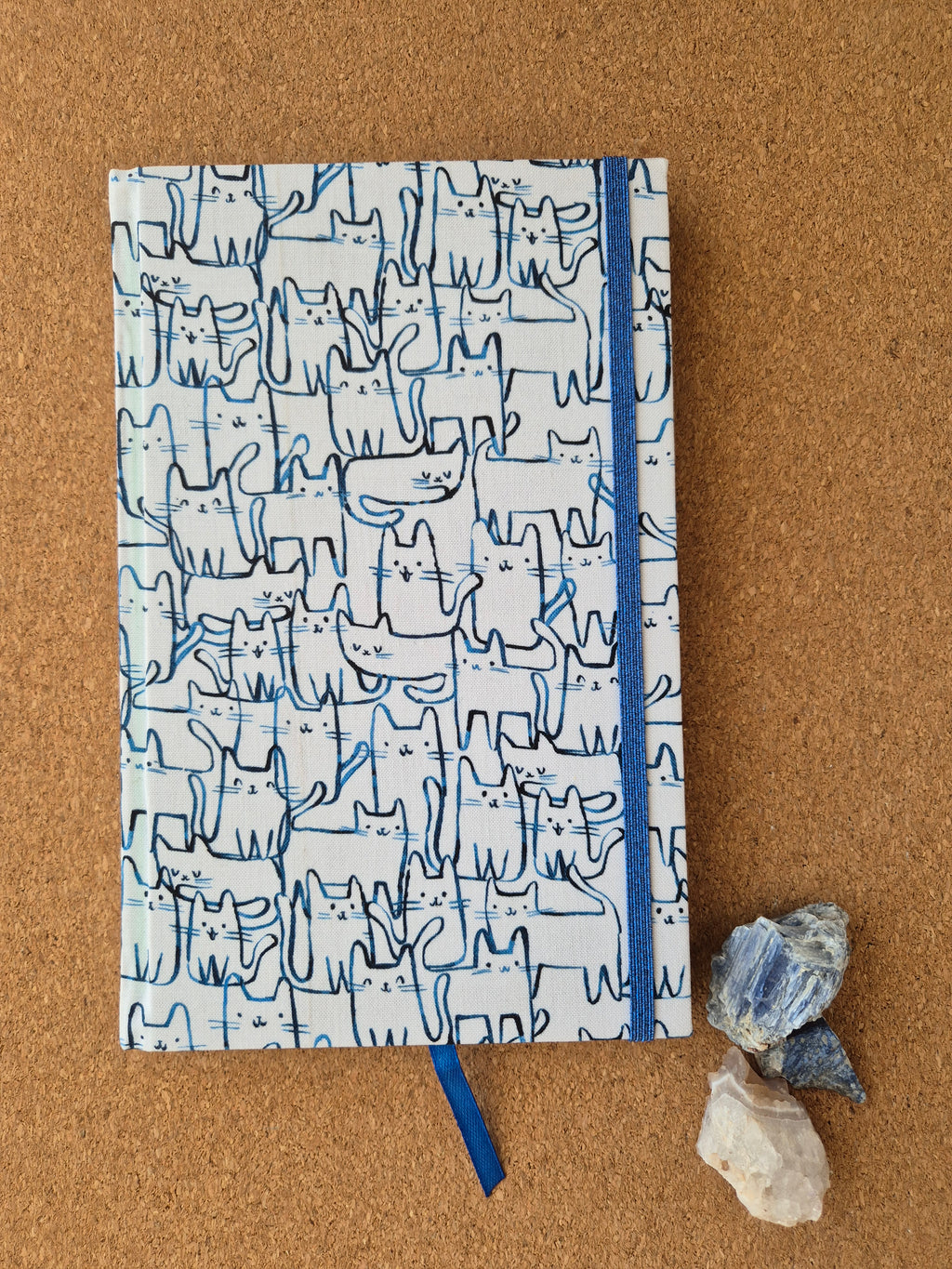 Libreta clásica Mediana / Gatitos azules