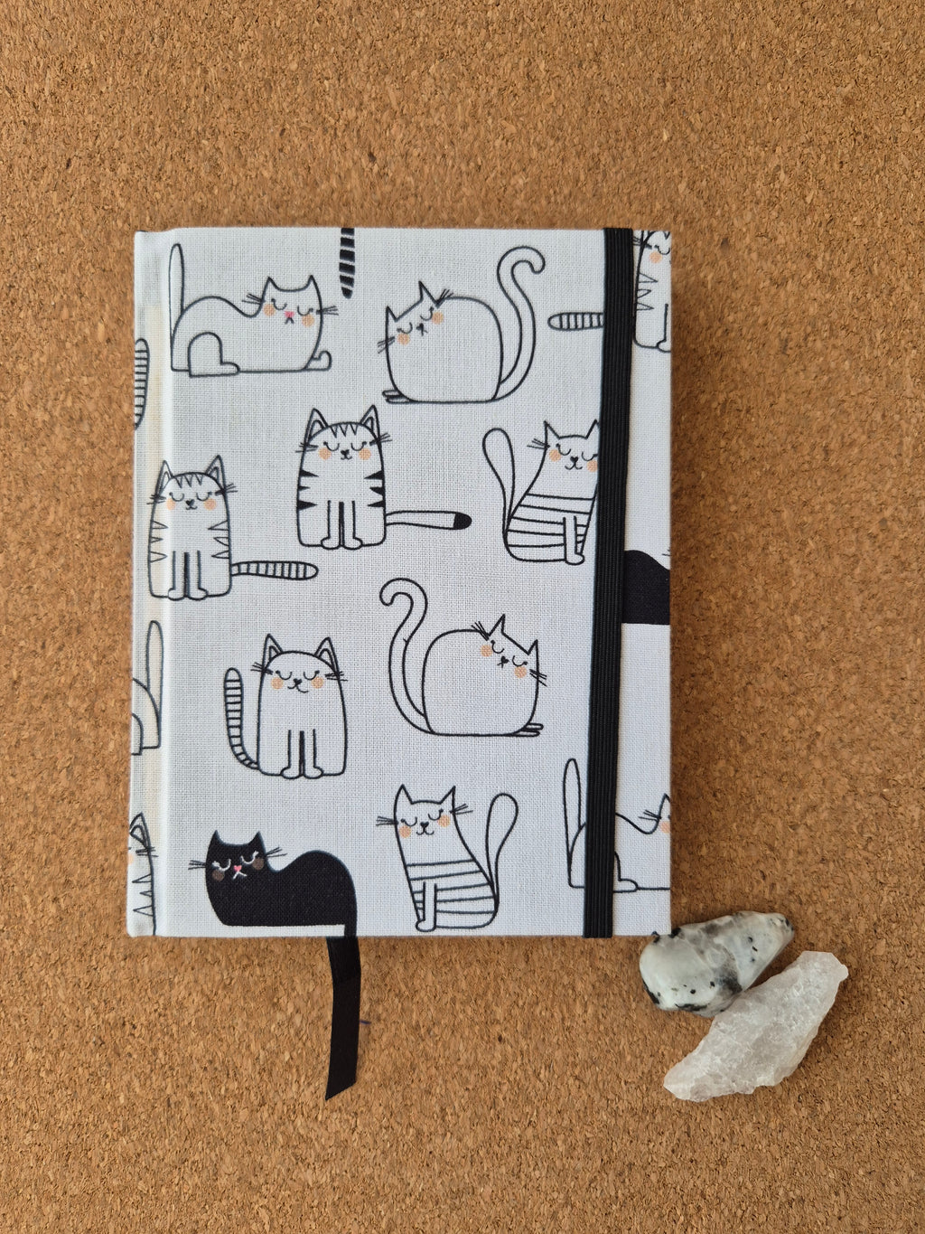 Libreta clásica pequeña / Gatitos blanco y negro