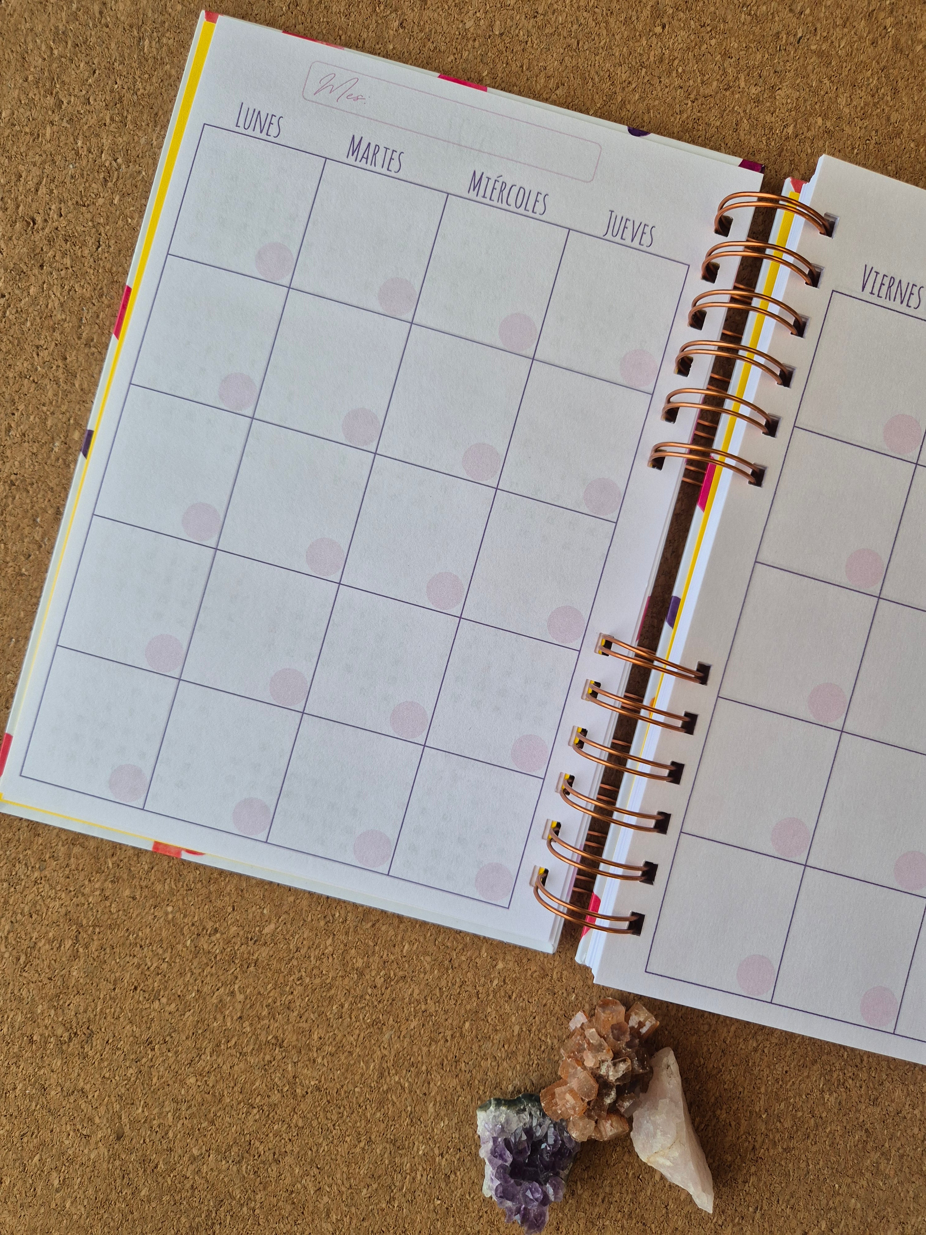 Cuaderno + planner mensual /Elige portada