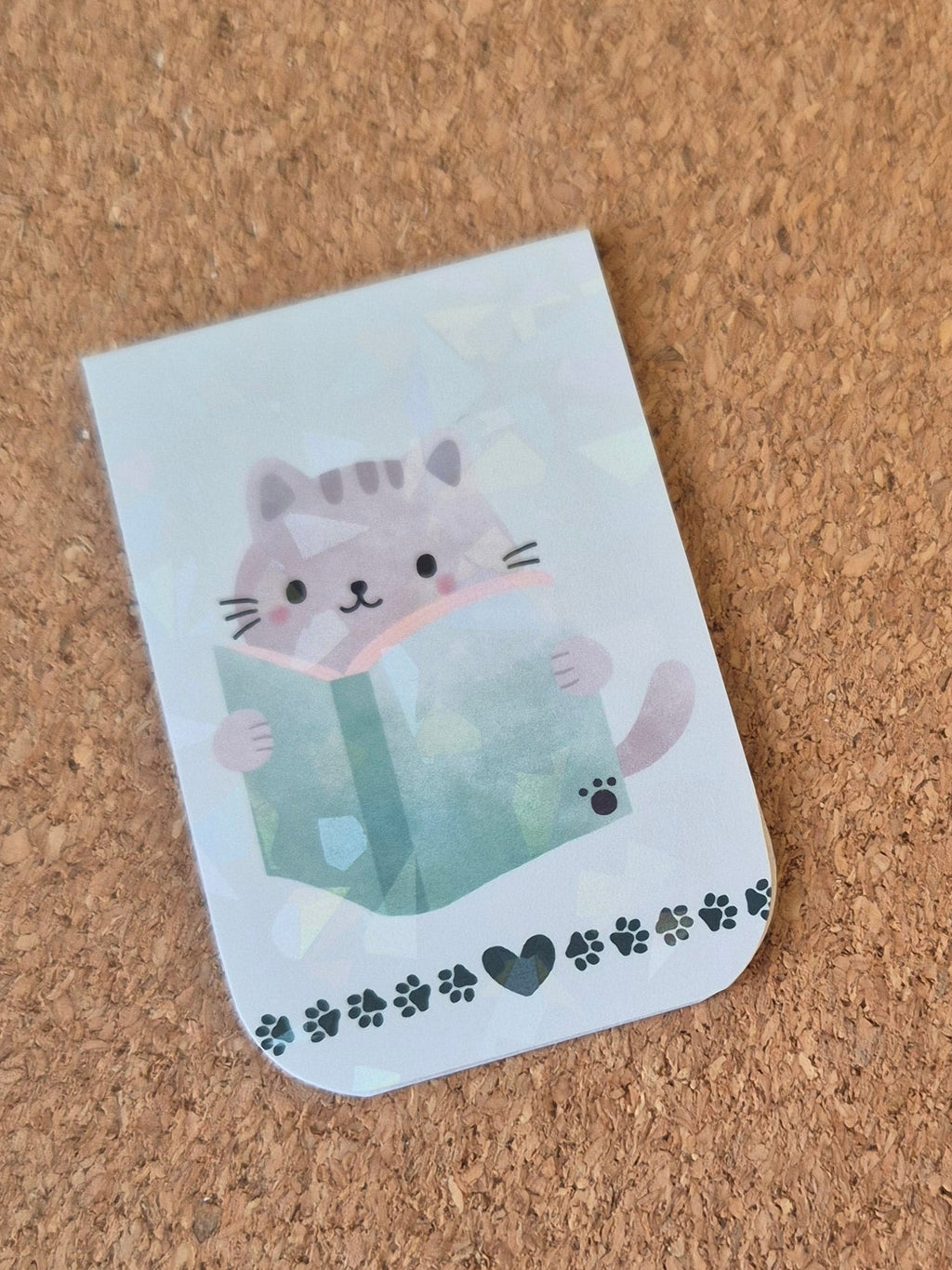 Marcapáginas imantado / Gatito lector