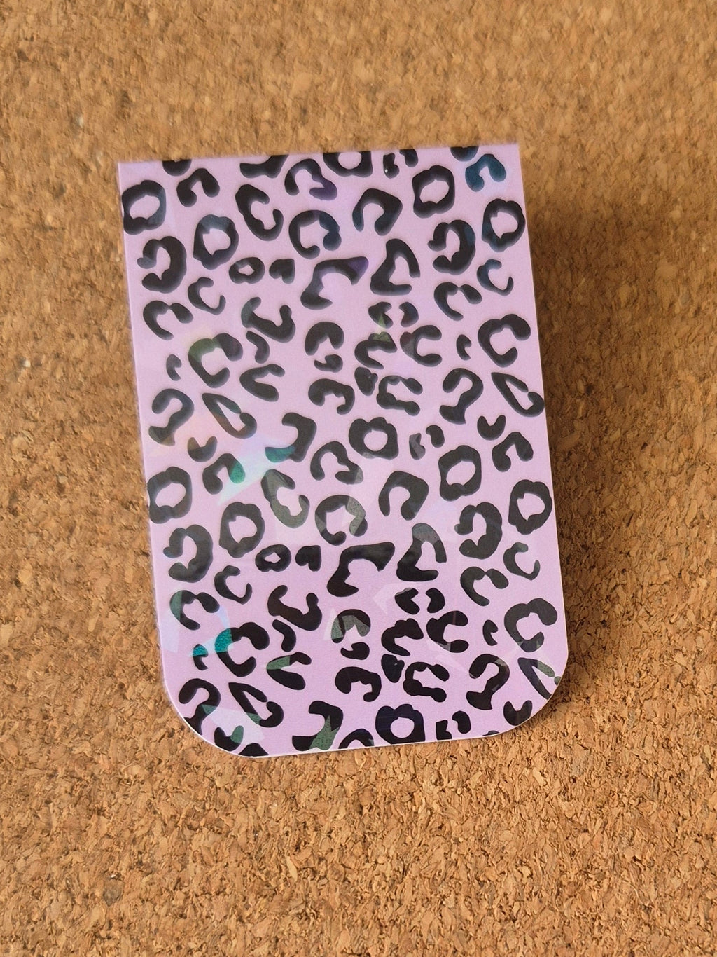 Marcapáginas imantado / Animal print lila