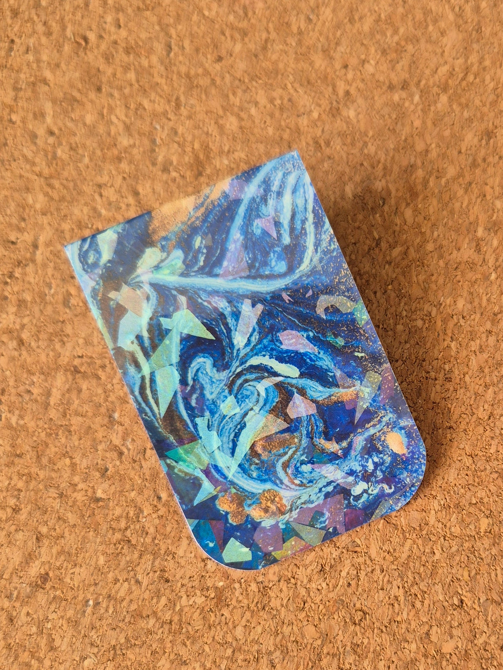 Marcapáginas imantado / Océano dorado