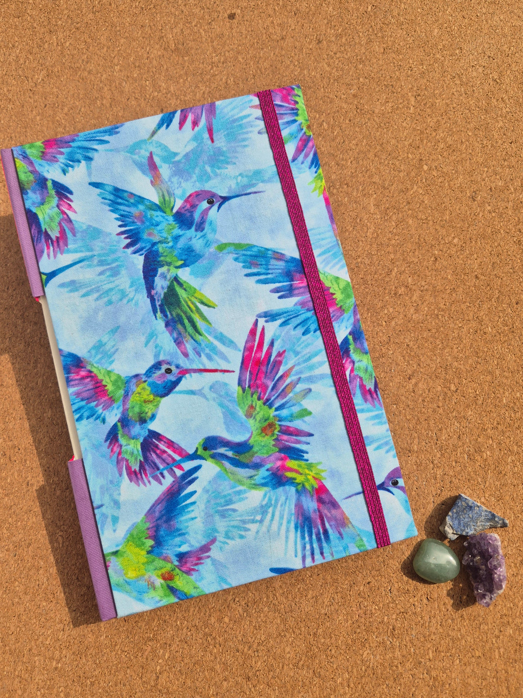 Libreta Mediana Costura de Ojal / Colibrís