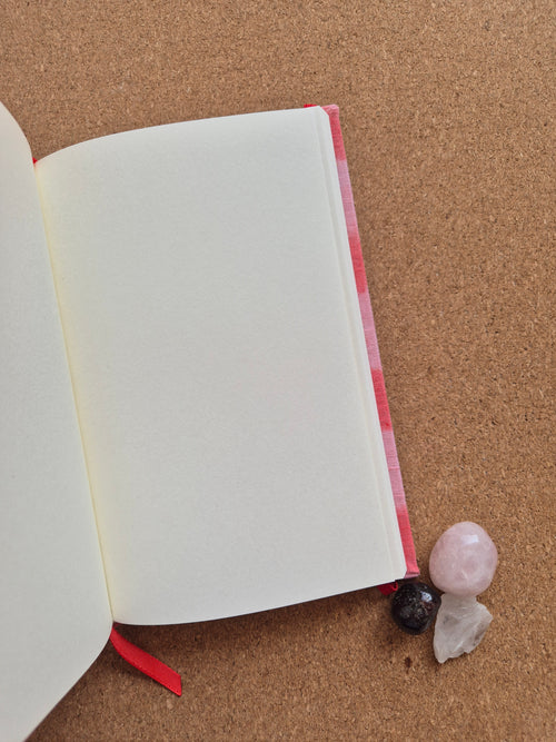 Libreta clásica Mediana / Teñido a mano Rojo rosa