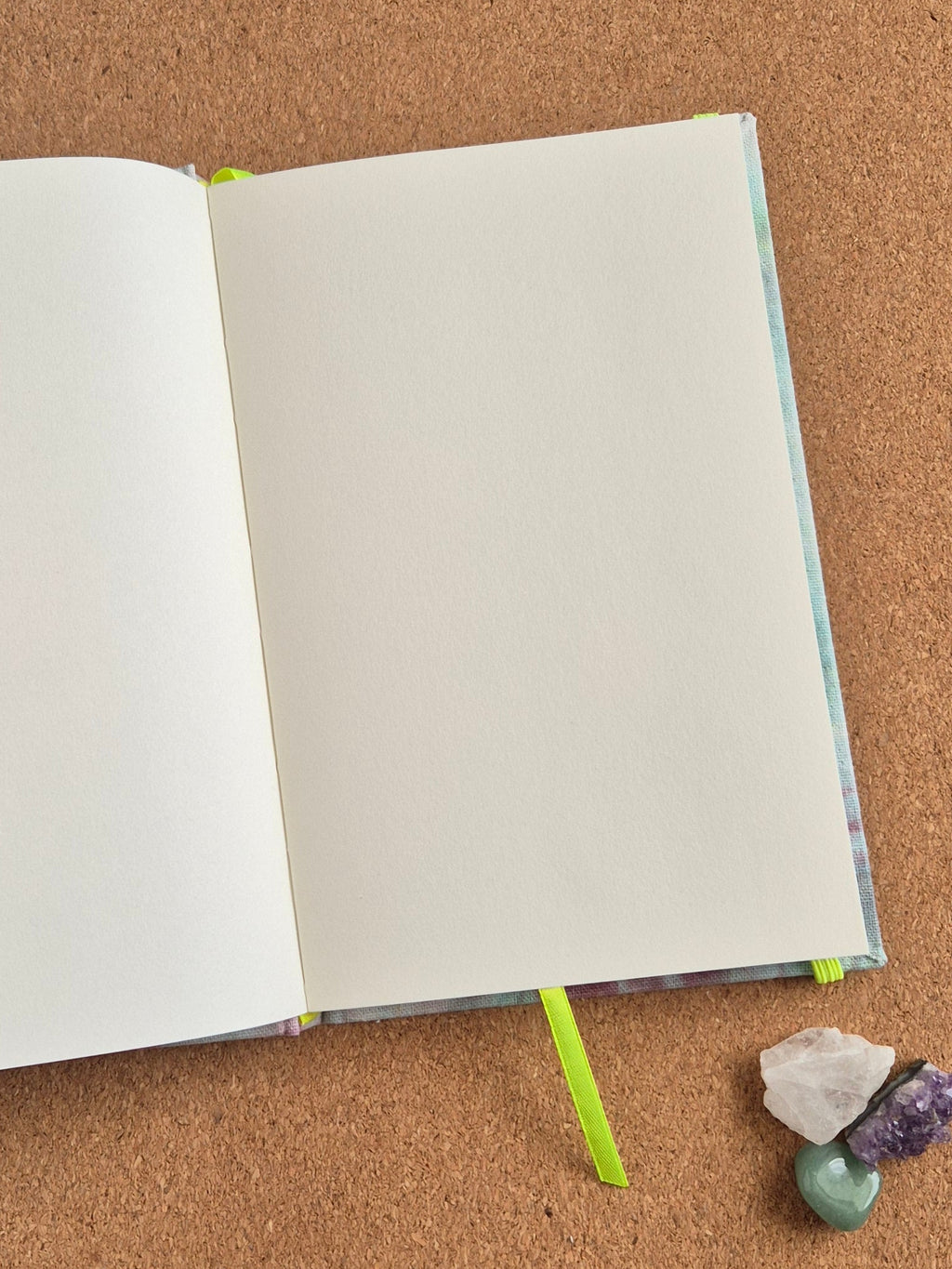 Libreta clásica Mediana / Teñido a mano Turquesa violeta 1