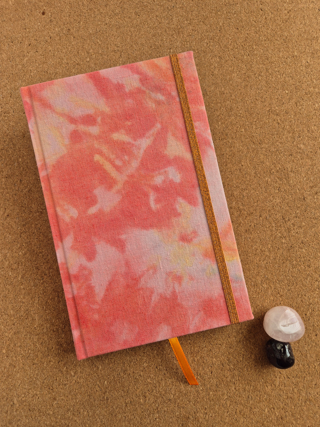 Libreta clásica Mediana / Teñido a mano Rojo rosa