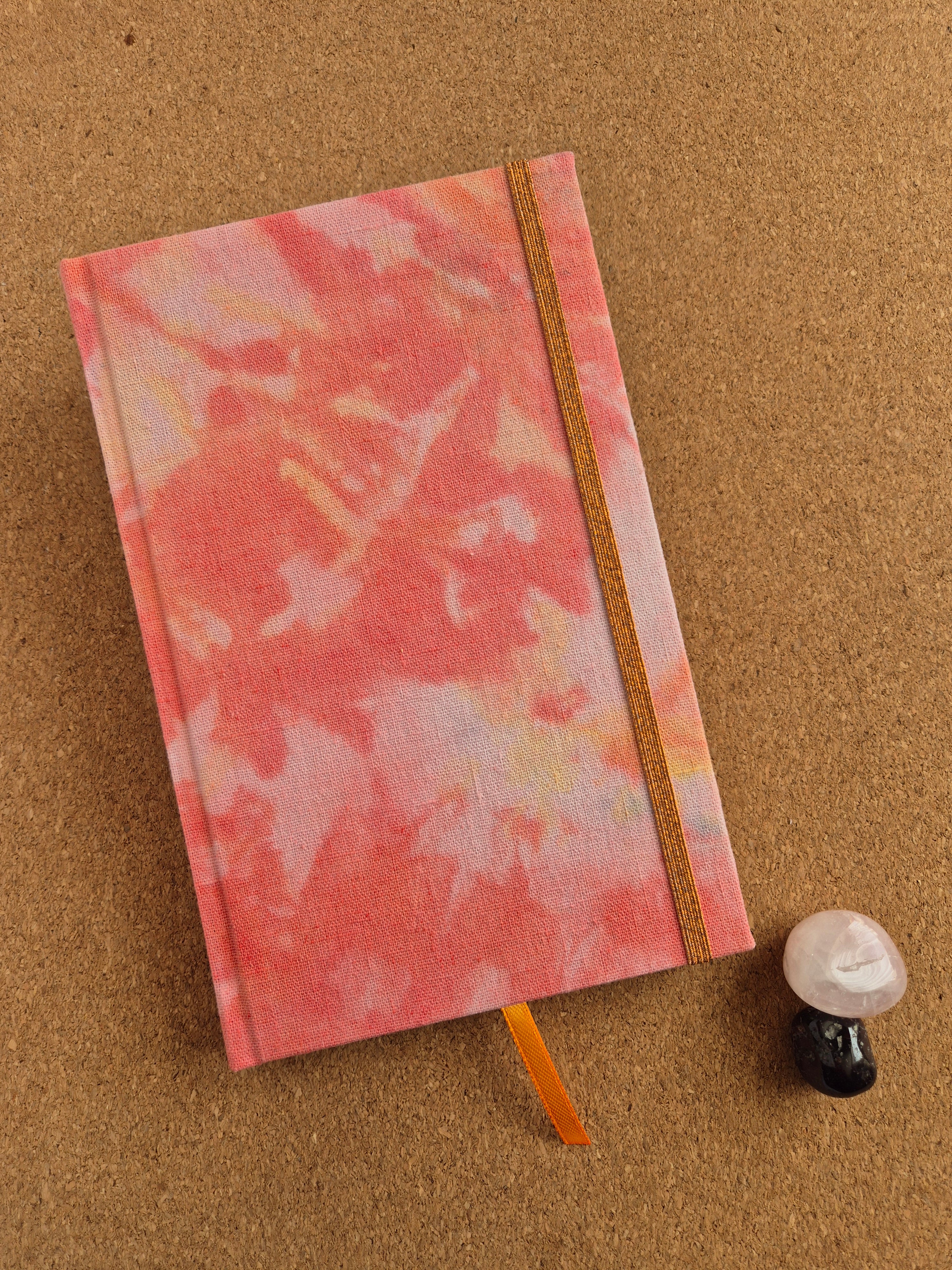 Libreta clásica Mediana / Teñido a mano Rojo rosa