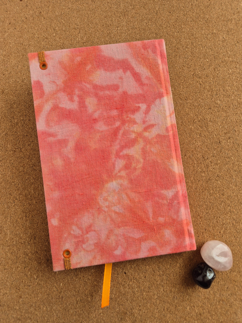 Libreta clásica Mediana / Teñido a mano Rojo rosa