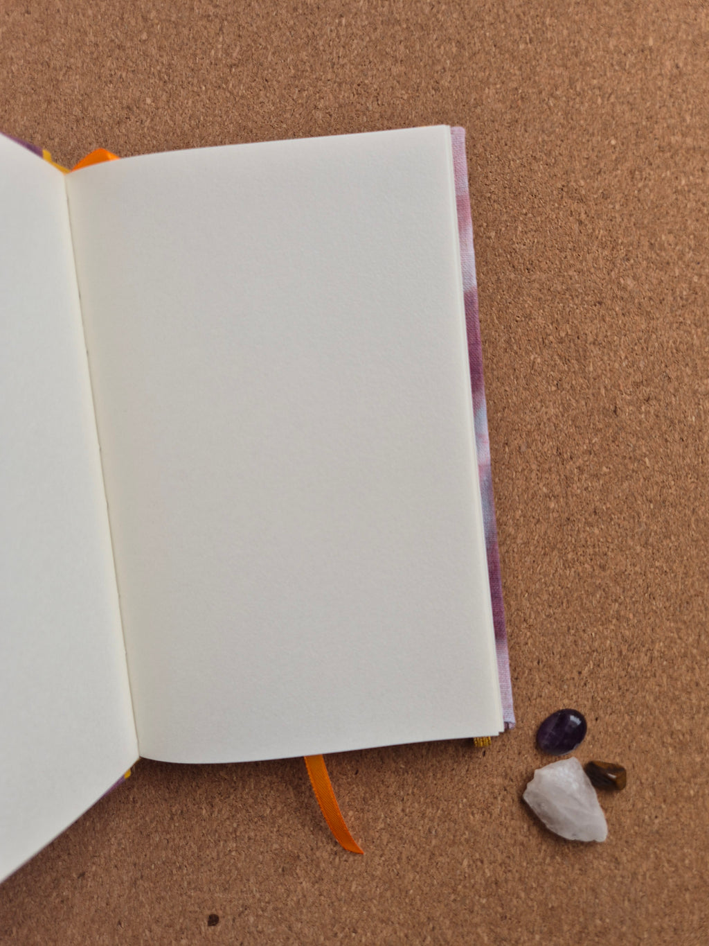 Libreta clásica Mediana / Teñido a mano Violeta amarillo