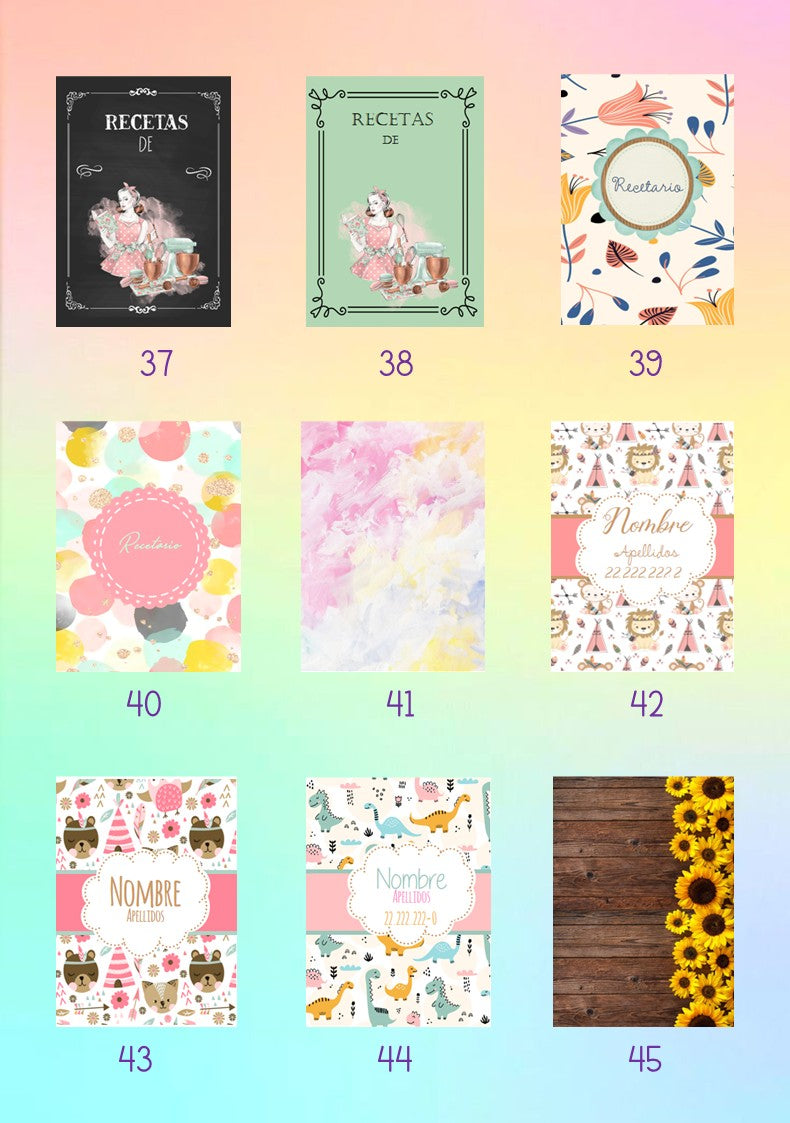 Cuaderno + planner mensual /Elige portada